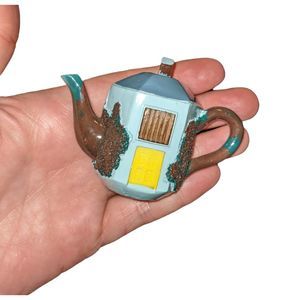 Miniature Teapot Figurine | Blue House